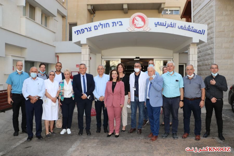 نيتسان هوروفيتس يزرو المستشفى الفرنسي بالناصرة